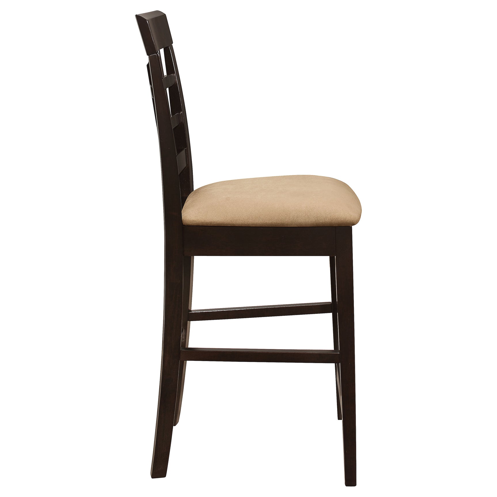 Gabriel Lattice Back Counter Chair Cappuccino (Set of 2) - Tampa Furniture Outlet