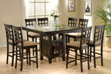 Gabriel Lattice Back Counter Chair Cappuccino (Set of 2) - Tampa Furniture Outlet