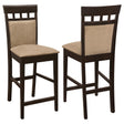 Tampa Furniture Outlet - Coaster - Gabriel Closed Back Counter Chair Cappuccino (Set of 2) - 100219