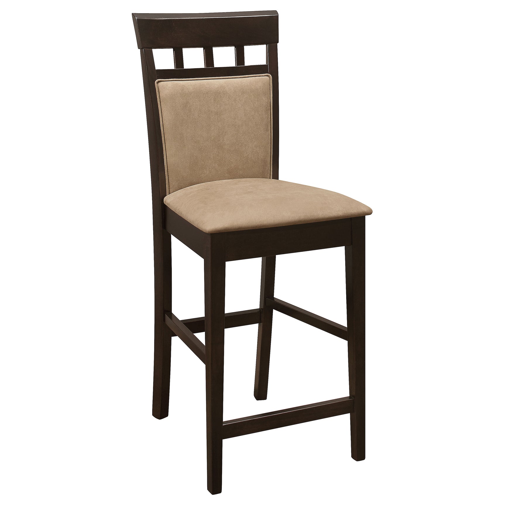 Gabriel Closed Back Counter Chair Cappuccino (Set of 2) - Tampa Furniture Outlet