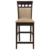 Gabriel Closed Back Counter Chair Cappuccino (Set of 2) - Tampa Furniture Outlet