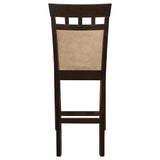 Gabriel Closed Back Counter Chair Cappuccino (Set of 2) - Tampa Furniture Outlet