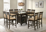 Gabriel Closed Back Counter Chair Cappuccino (Set of 2) - Tampa Furniture Outlet
