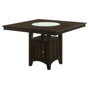 Tampa Furniture Outlet - Coaster - Gabriel 52-inch Counter Height Dining Table Cappuccino - 100438