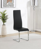 Montclair Upholstered Dining Side Chair Black (Set of 4) - Tampa Furniture Outlet