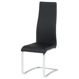 Montclair Upholstered Dining Side Chair Black (Set of 4) - Tampa Furniture Outlet