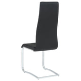 Montclair Upholstered Dining Side Chair Black (Set of 4) - Tampa Furniture Outlet