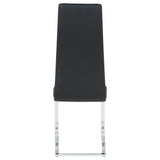 Montclair Upholstered Dining Side Chair Black (Set of 4) - Tampa Furniture Outlet