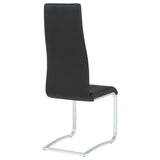 Montclair Upholstered Dining Side Chair Black (Set of 4) - Tampa Furniture Outlet