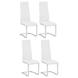 Tampa Furniture Outlet - Coaster - Montclair Upholstered Dining Side Chair White (Set of 4) - 100515WHT