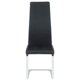 Montclair Upholstered Dining Side Chair Black (Set of 4) - Tampa Furniture Outlet