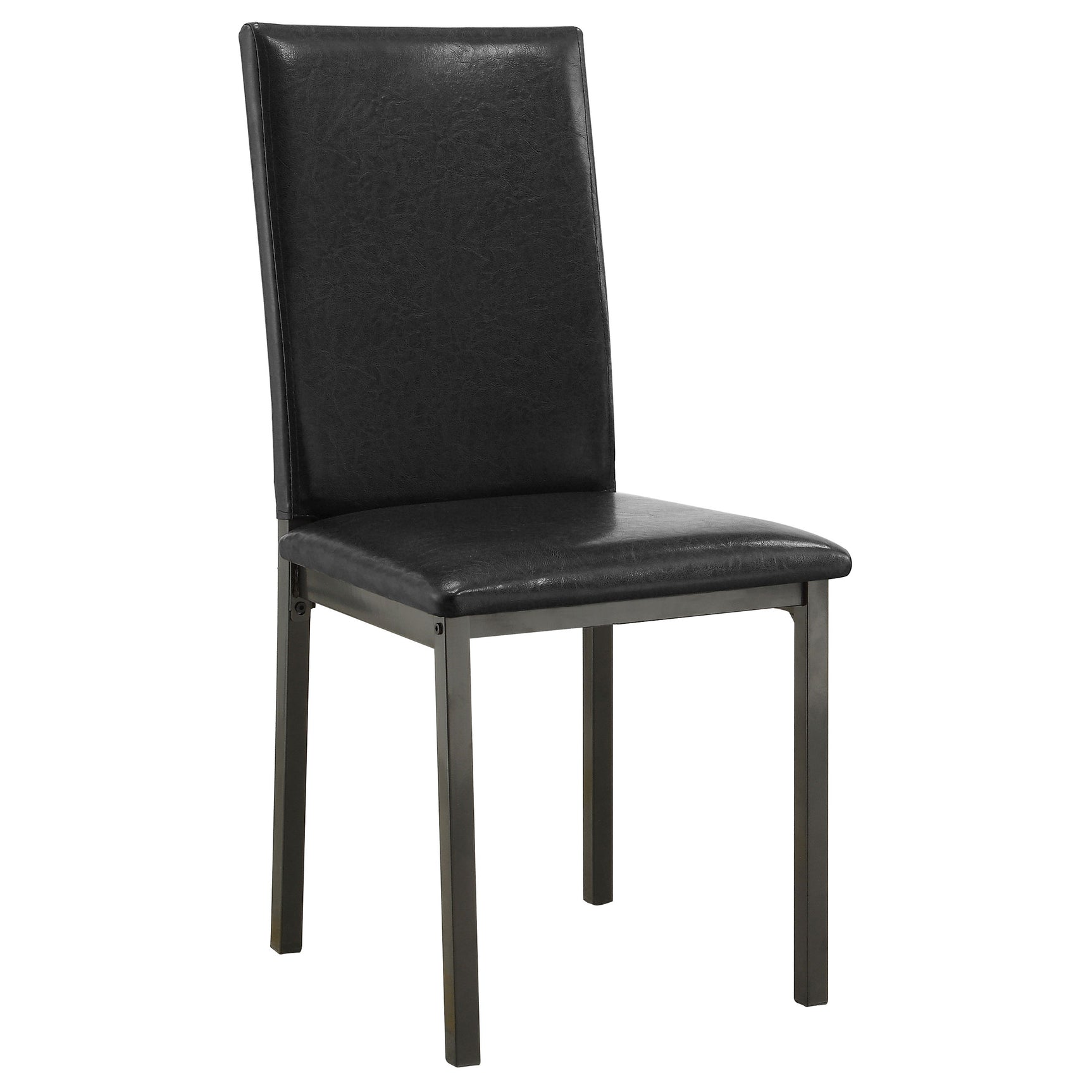 Garza Upholstered Dining Side Chair Black (Set of 2) - Tampa Furniture Outlet