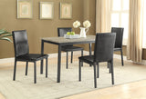 Garza Upholstered Dining Side Chair Black (Set of 2) - Tampa Furniture Outlet