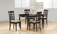 Tampa Furniture Outlet - Coaster - Gabriel 5-piece Extension Leaf Dining Table Set Cappuccino - 100770-S5