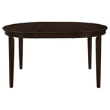 Gabriel 5-piece Extension Leaf Dining Table Set Cappuccino - Tampa Furniture Outlet