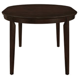 Gabriel 5-piece Extension Leaf Dining Table Set Cappuccino - Tampa Furniture Outlet