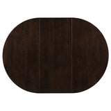 Gabriel 5-piece Extension Leaf Dining Table Set Cappuccino - Tampa Furniture Outlet