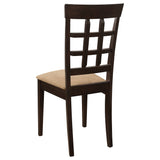 Gabriel 5-piece Extension Leaf Dining Table Set Cappuccino - Tampa Furniture Outlet