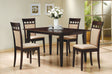Tampa Furniture Outlet - Coaster - Gabriel 5-piece Rectangular 59-inch Dining Set Cappuccino - 100771-S5A