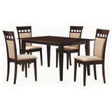 Gabriel 5-piece Rectangular 59-inch Dining Set Cappuccino - Tampa Furniture Outlet