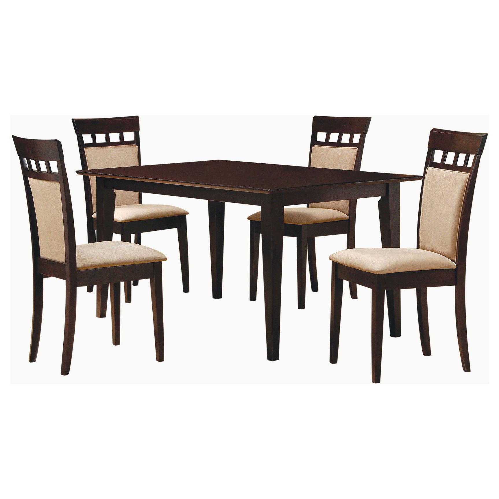 Gabriel 5-piece Rectangular 59-inch Dining Set Cappuccino - Tampa Furniture Outlet