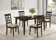 Tampa Furniture Outlet - Coaster - Gabriel 5-piece Rectangular 59-inch Dining Set Cappuccino - 100771-S5