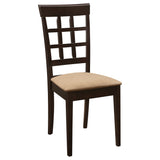 Gabriel 5-piece Rectangular 59-inch Dining Set Cappuccino - Tampa Furniture Outlet