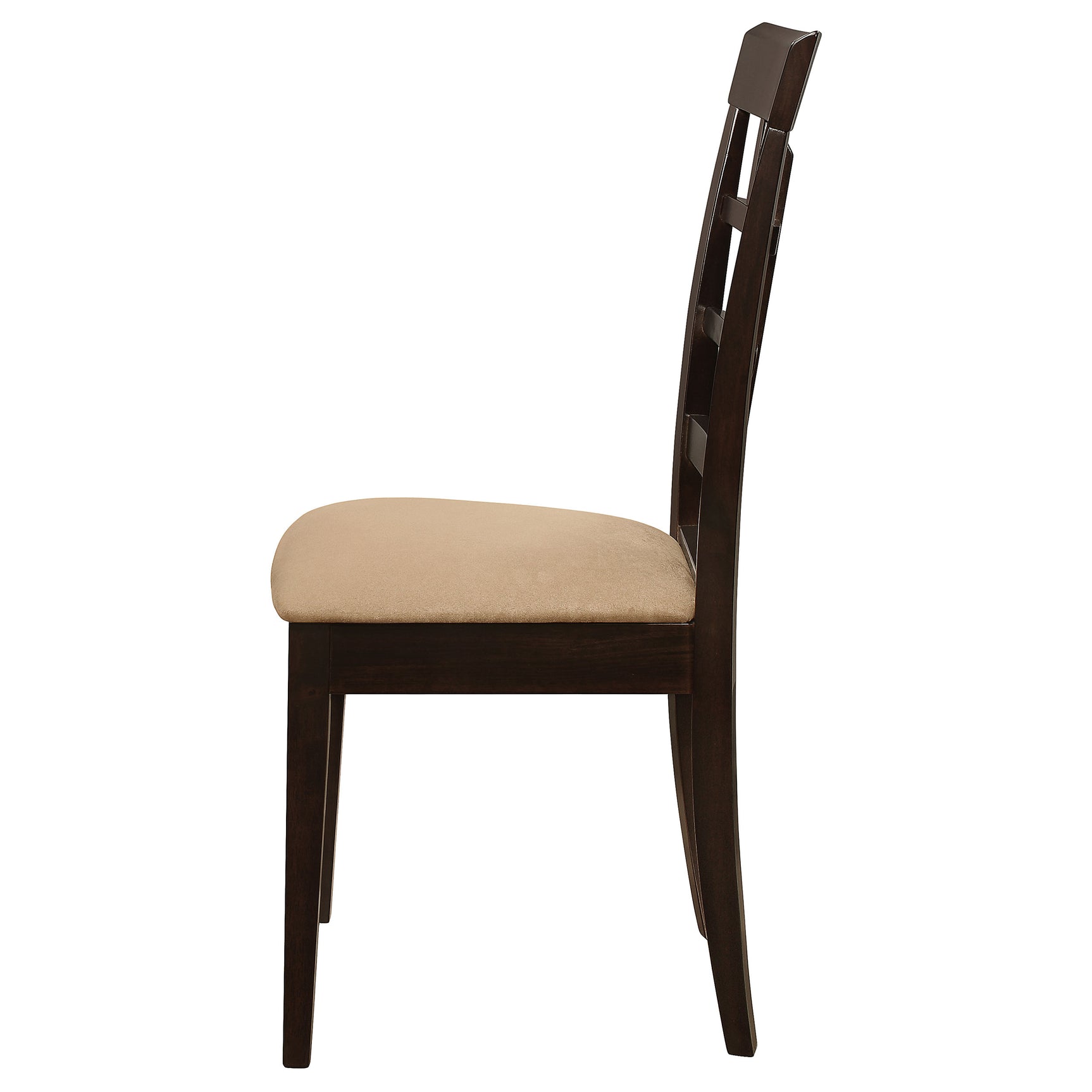 Gabriel Lattice Back Dining Side Chair Cappuccino (Set of 2) - Tampa Furniture Outlet