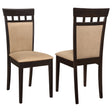 Tampa Furniture Outlet - Coaster - Gabriel Closed Back Dining Side Chair Cappuccino (Set of 2) - 100773