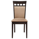 Gabriel Closed Back Dining Side Chair Cappuccino (Set of 2) - Tampa Furniture Outlet