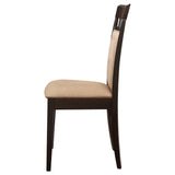 Gabriel Closed Back Dining Side Chair Cappuccino (Set of 2) - Tampa Furniture Outlet