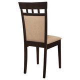 Gabriel Closed Back Dining Side Chair Cappuccino (Set of 2) - Tampa Furniture Outlet