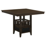 Jaden 5-piece Square Counter Height Dining Set Espresso - Tampa Furniture Outlet