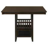 Jaden 5-piece Square Counter Height Dining Set Espresso - Tampa Furniture Outlet