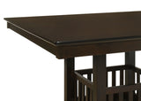 Jaden 5-piece Square Counter Height Dining Set Espresso - Tampa Furniture Outlet