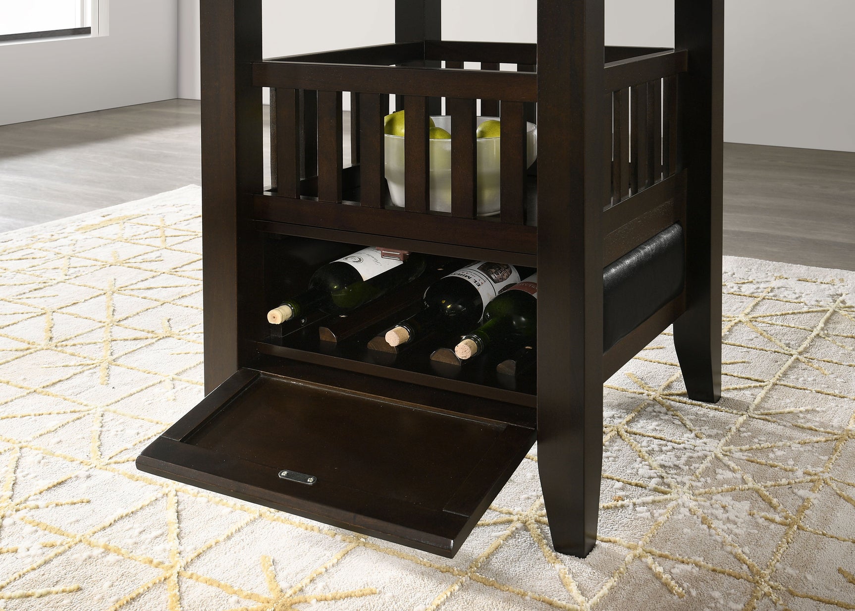 Jaden 5-piece Square Counter Height Dining Set Espresso - Tampa Furniture Outlet