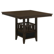 Tampa Furniture Outlet - Coaster - Jaden Square 47-inch Counter Height Dining Table Espresso - 100958