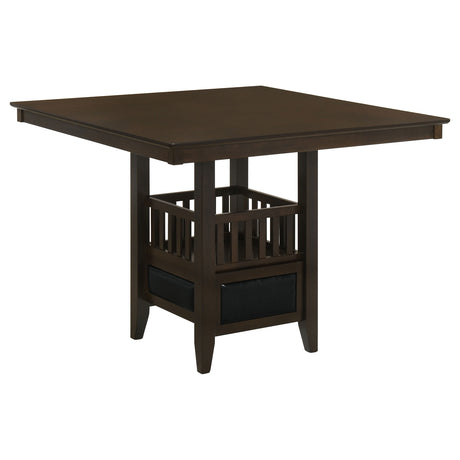 Tampa Furniture Outlet - Coaster - Jaden Square 47-inch Counter Height Dining Table Espresso - 100958