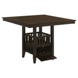 Jaden Square 47-inch Counter Height Dining Table Espresso - Tampa Furniture Outlet
