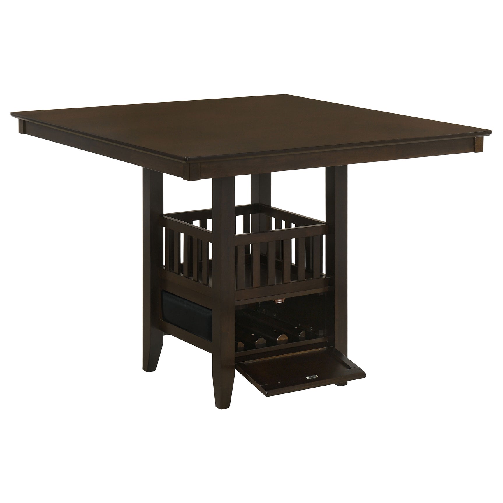 Jaden Square 47-inch Counter Height Dining Table Espresso - Tampa Furniture Outlet