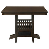 Jaden Square 47-inch Counter Height Dining Table Espresso - Tampa Furniture Outlet