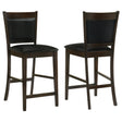 Tampa Furniture Outlet - Coaster - Jaden Upholstered Counter Chair Espresso (Set of 2) - 100959