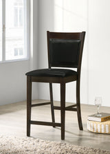 Jaden Upholstered Counter Chair Espresso (Set of 2) - Tampa Furniture Outlet