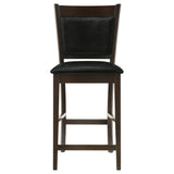Jaden Upholstered Counter Chair Espresso (Set of 2) - Tampa Furniture Outlet