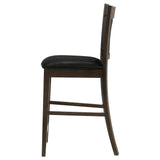 Jaden Upholstered Counter Chair Espresso (Set of 2) - Tampa Furniture Outlet