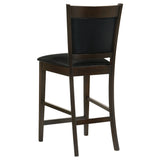 Jaden Upholstered Counter Chair Espresso (Set of 2) - Tampa Furniture Outlet