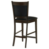 Jaden Upholstered Counter Chair Espresso (Set of 2) - Tampa Furniture Outlet