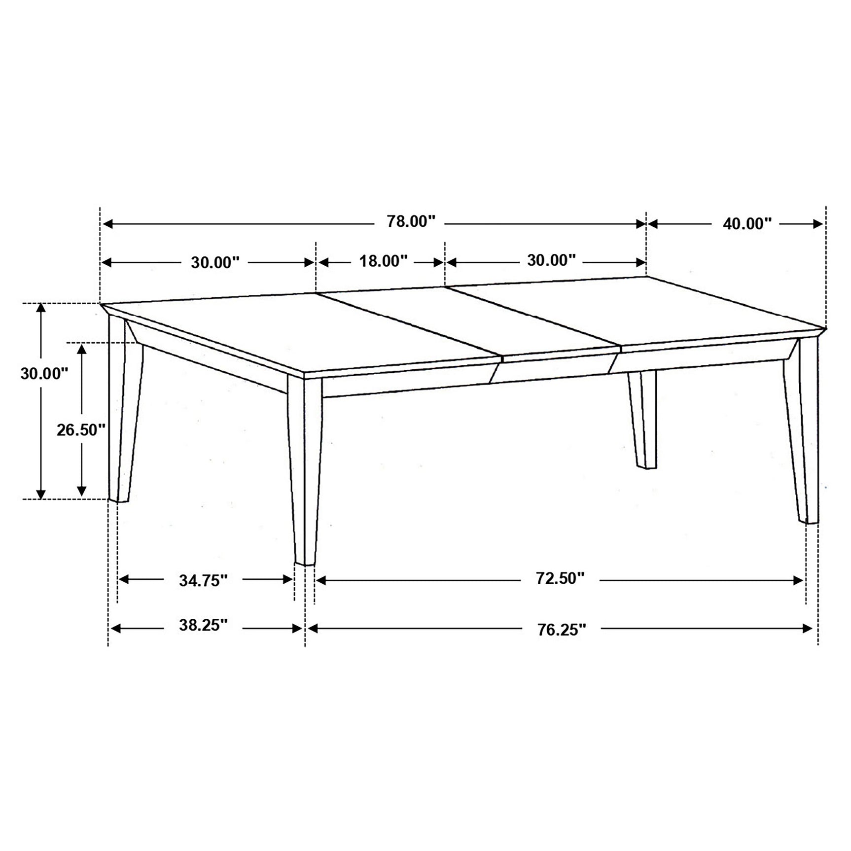 Louise 5-piece Rectangular Extension Leaf Dining Set Black - Tampa Furniture Outlet