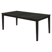 Tampa Furniture Outlet - Coaster - Louise Rectangular 78-inch Extension Leaf Dining Table Black - 101561
