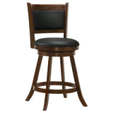 Broxton Upholstered Swivel Counter Chair Chestnut (Set of 2) - Tampa Furniture Outlet